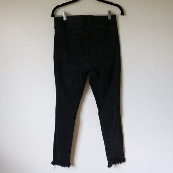 Women's Old Navy Rockstar Pull On Jeans Black Distressed Size 6 - Picture 5 of 5